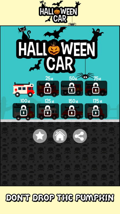 Halloween Car Racing and Balance游戏截图