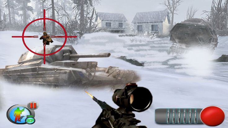 北极突击(17 +) - 免费射击游戏 (Arctic Assault Sniper Game)游戏截图