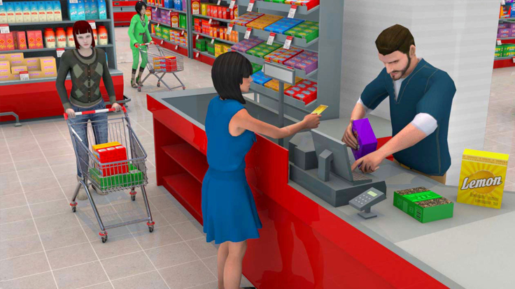 Hypermarket Cashier Game 3D游戏截图