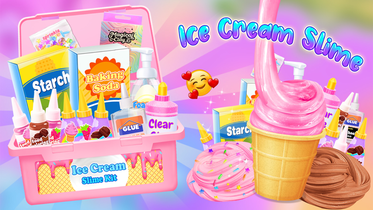 Ice Cream Slime Kit游戏截图