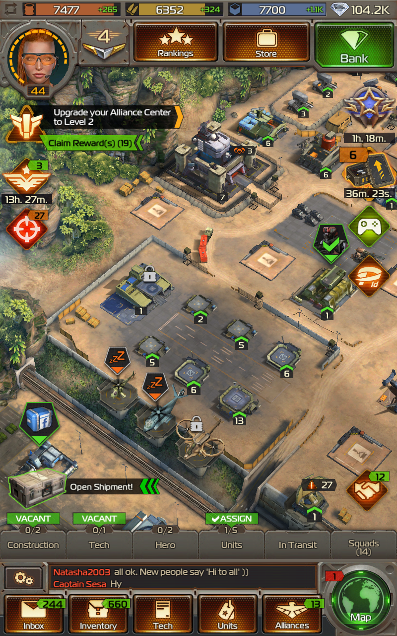 soldiers at war game on tablet