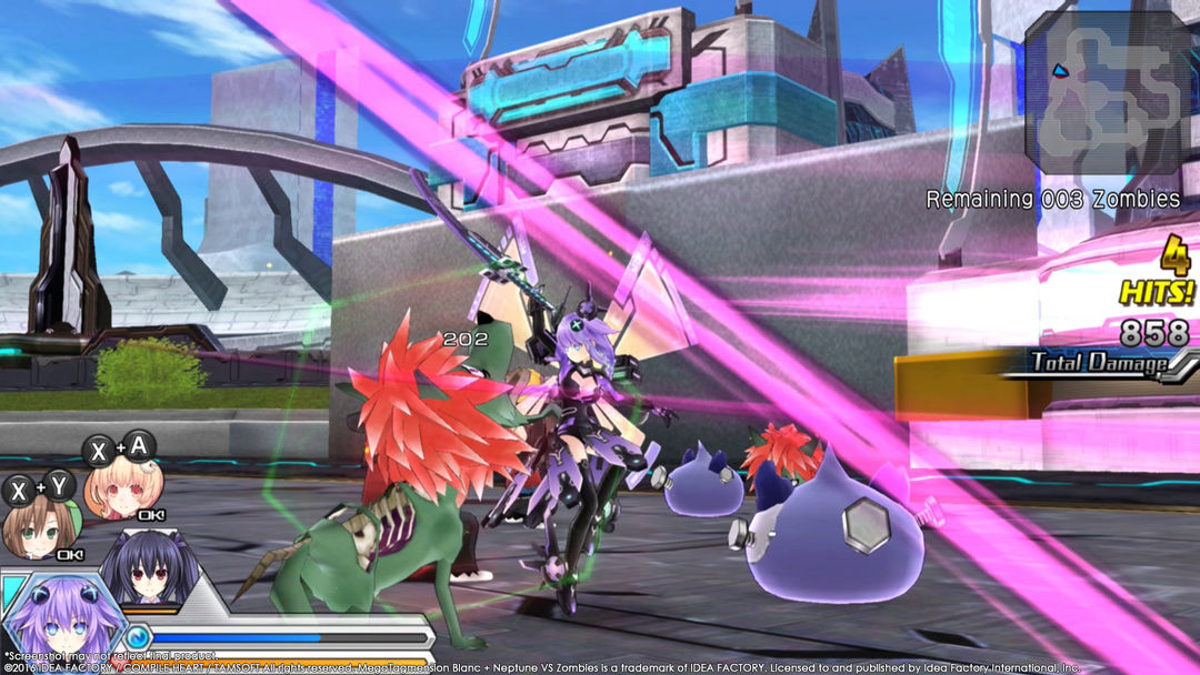 MegaTagmension Blanc + Neptune VS Zombies (Neptunia)游戏截图