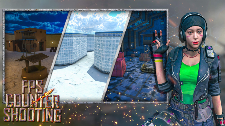 现代行动 fps 枪战 2022：突击队特警部队射击游戏游戏截图
