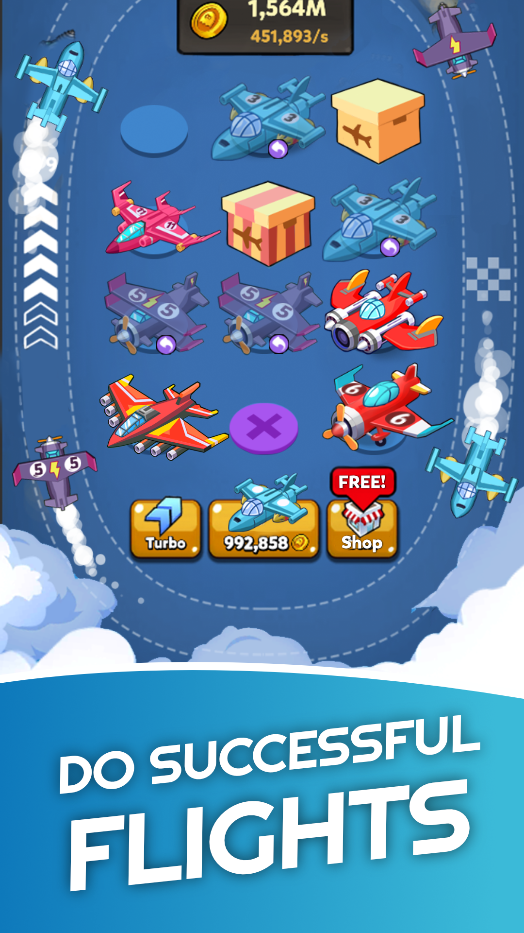 Merge Airplane 2: Plane Merger游戏截图
