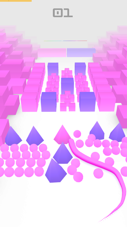 Color Snake 3D.游戏截图