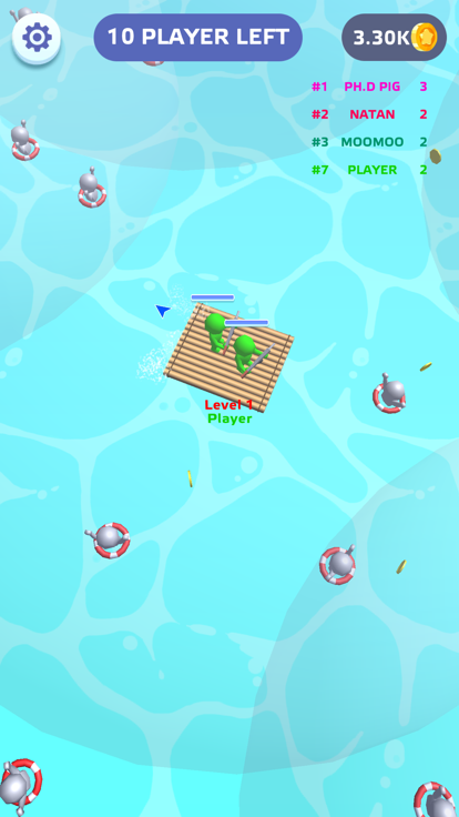 Raft Sea Wars io - Boat Battle游戏截图