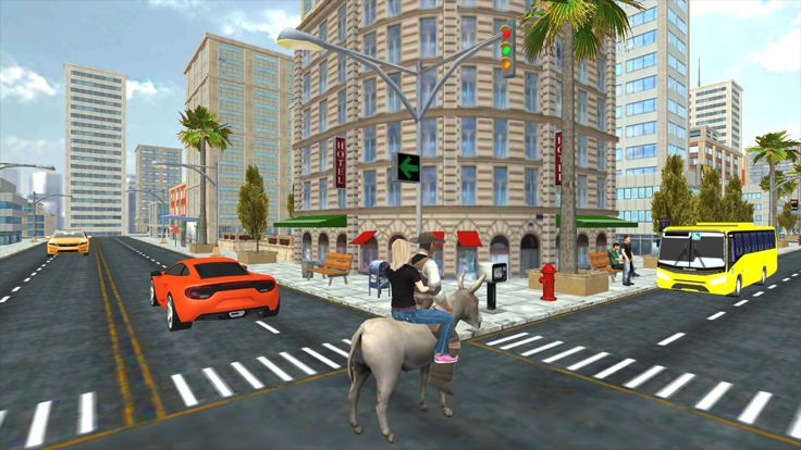 Flying Donkey Taxi Transport游戏截图