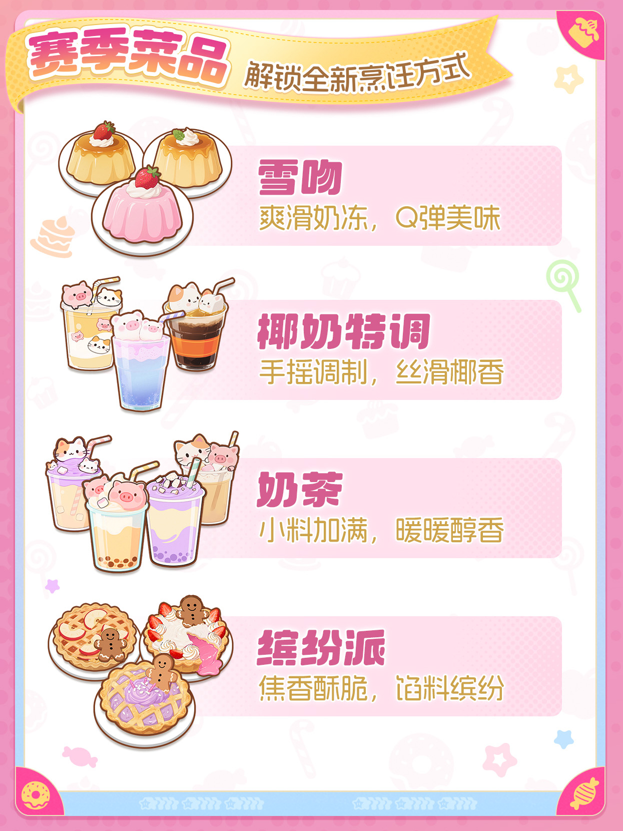 赛季菜品-解锁全新烹饪方式