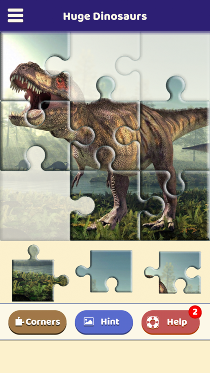 Huge Dinosaurs Puzzle游戏截图