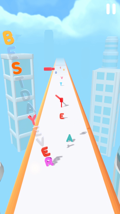 Letter Run 3D!游戏截图