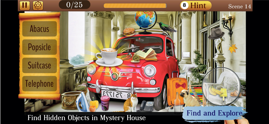 隐藏物品: Mystery House游戏截图