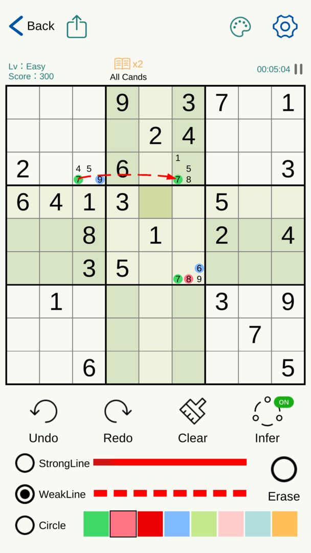 Screenshot of Sudoku Player