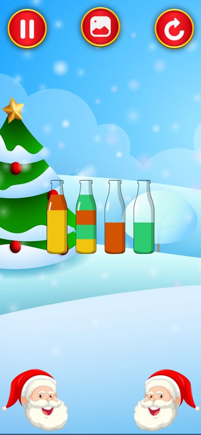 Christmas Color Fun-Pour Game游戏截图