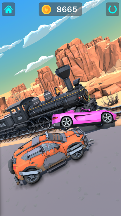 汽车真实比赛的崩溃 3D游戏截图