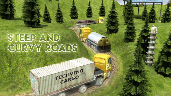 大卡车停车疯狂2017年:真正的越野驾驶 Truck Parking Adventures Game游戏截图