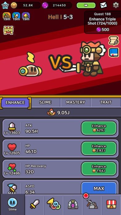 史萊姆傳奇:放置型RPG游戏截图