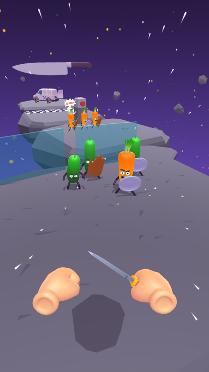 Hit Tomato 3D: Knife Master游戏截图