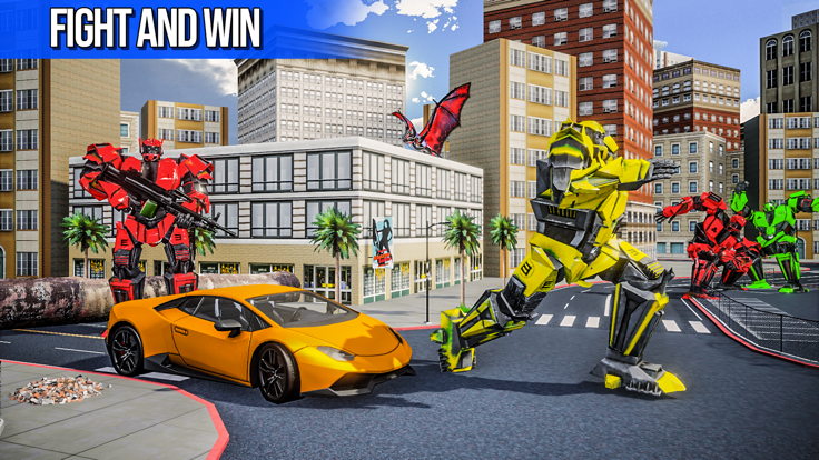 Bat Robot Car Transform Games游戏截图