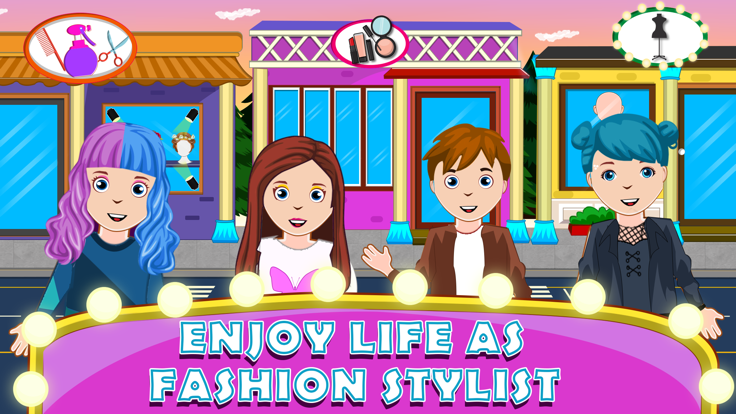 假装小镇女孩美发沙龙游戏截图