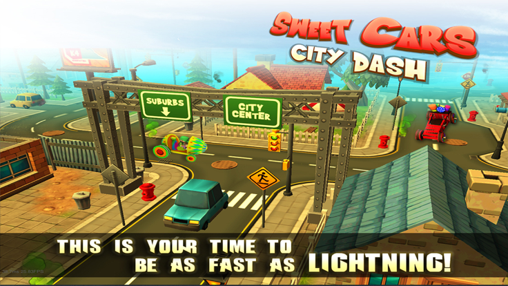 Sweet Cars City Dash游戏截图