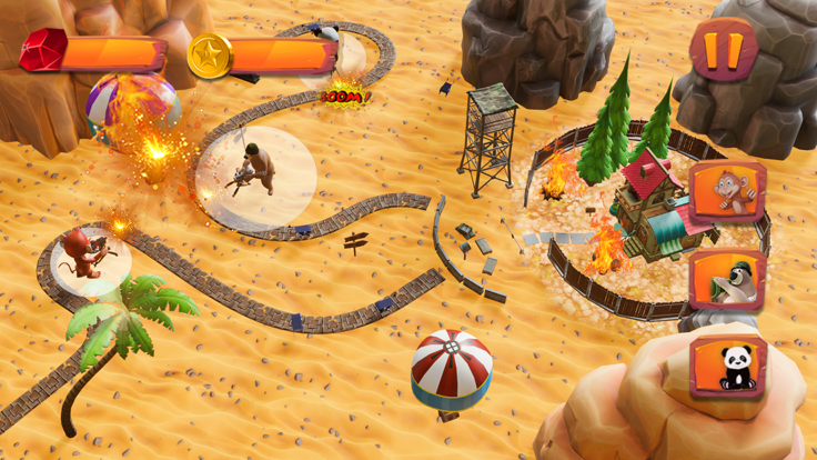 忍者猴子气球大战游戏截图
