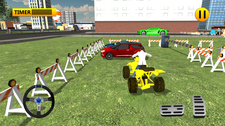 四轮摩托车棘手停车和疯狂驾驶模拟器游戏截图