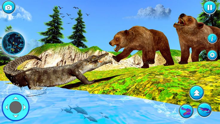 Crocodile Attack Wild Sim Game游戏截图