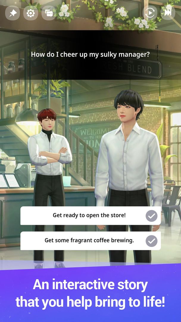 Screenshot of BTS Universe Story