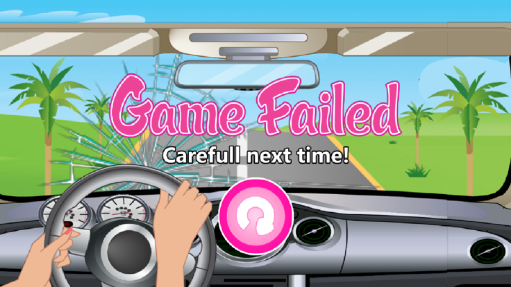 女孩开车偷懒玩游戏游戏截图