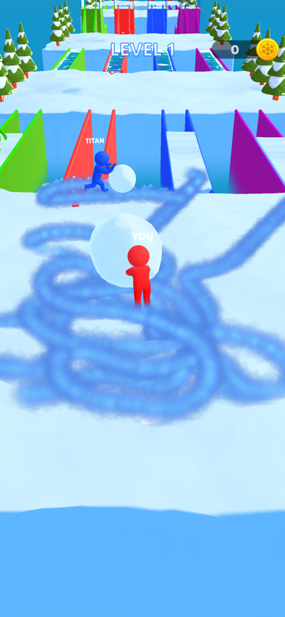 Snowball Race: Ice Racing Game游戏截图