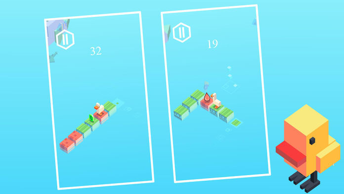 天天过河:疯狂小鸟冒险记 - 休闲无尽街机挑战小游戏游戏截图