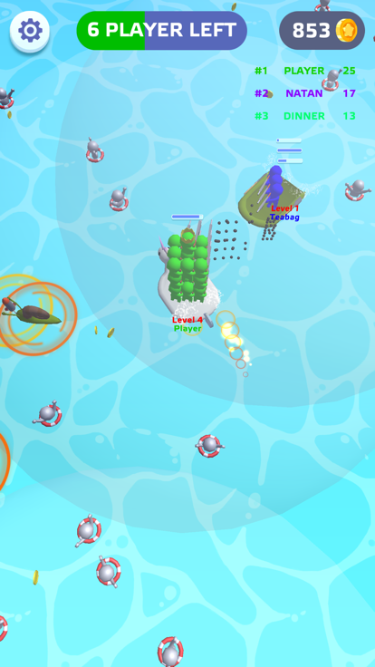 Raft Sea Wars io - Boat Battle游戏截图