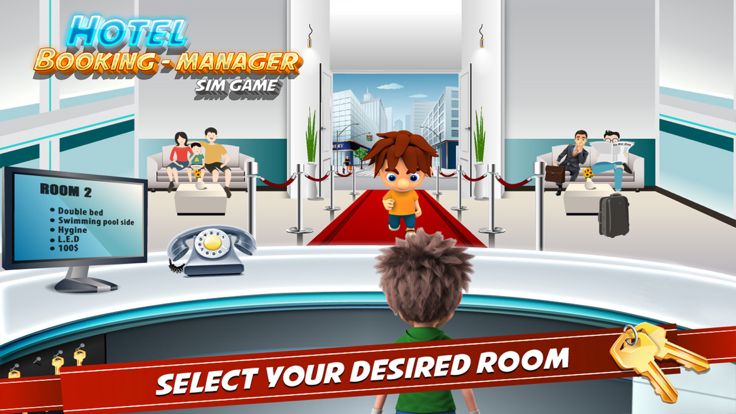酒店收银台 预订管理孩子们游戏游戏截图