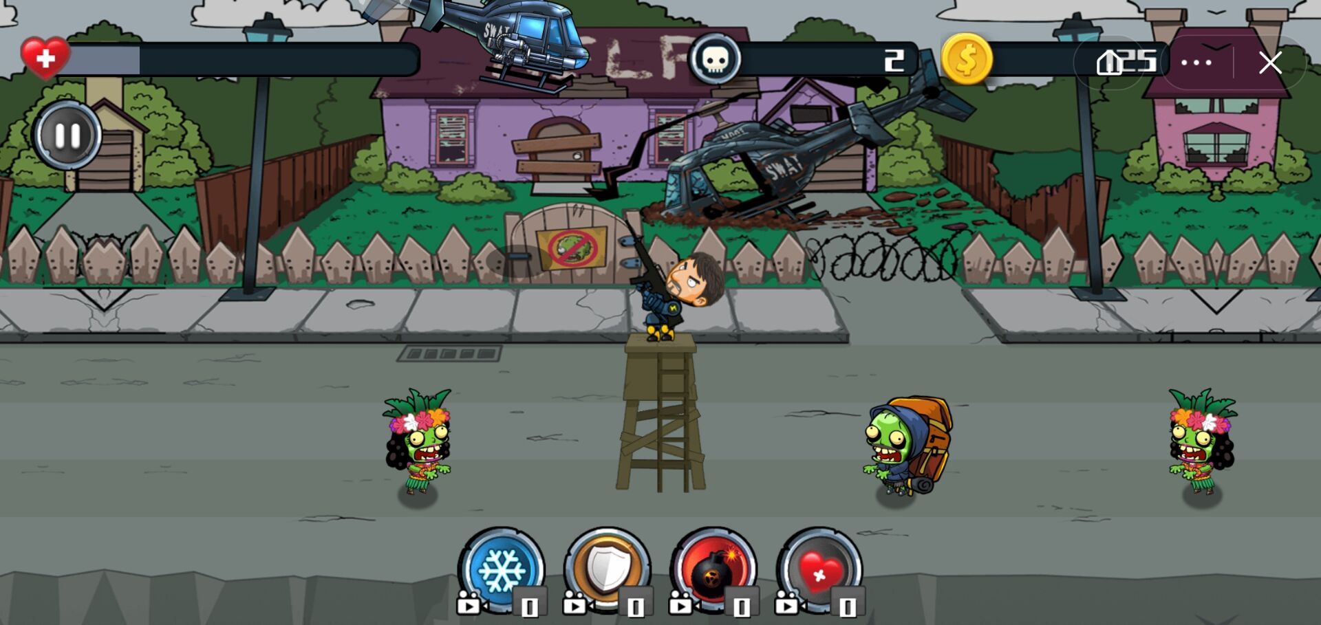 僵尸塔防:末日生存游戏截图