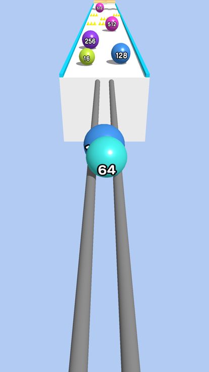 Merge Ball Run 2048游戏截图