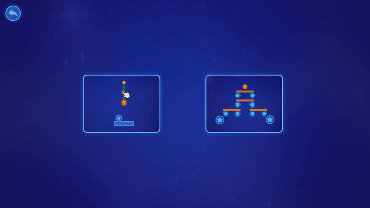 物理霓虹球 - 考验逻辑思维的重力解谜小游戏游戏截图