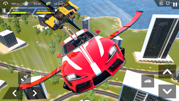 Flying Car Sim: Car Games 2022游戏截图