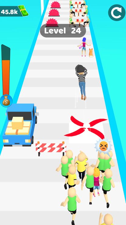 钱 乐趣 跑步 种族 3D游戏截图