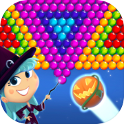 Bubble Shooter Halloween Witch