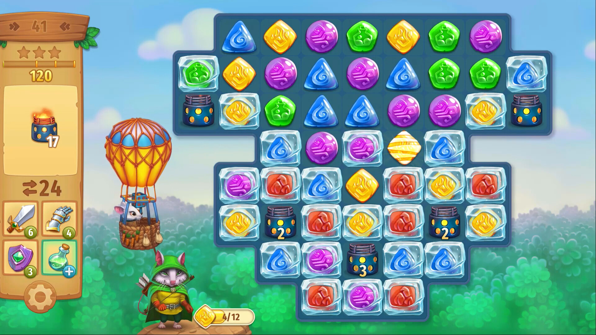 Strongblade - Puzzle Quest and Match-3 Adventure游戏截图