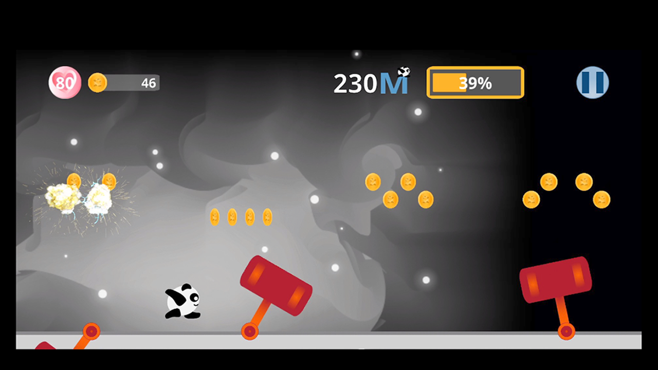 滚动熊猫游戏截图