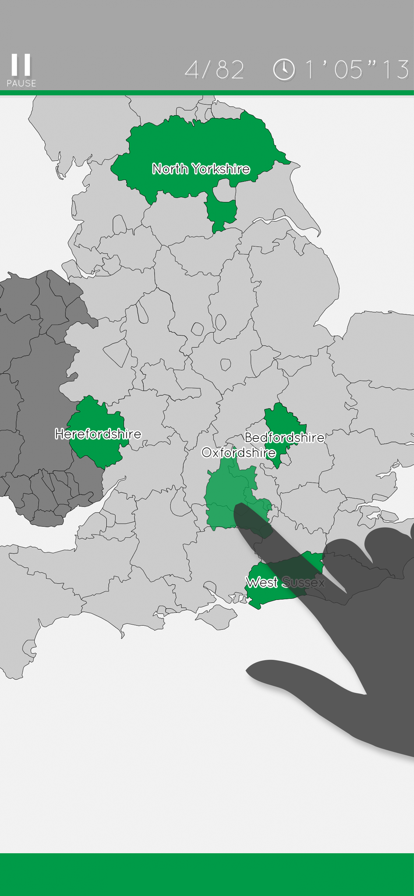 Enjoy Learning UK Map Puzzle游戏截图