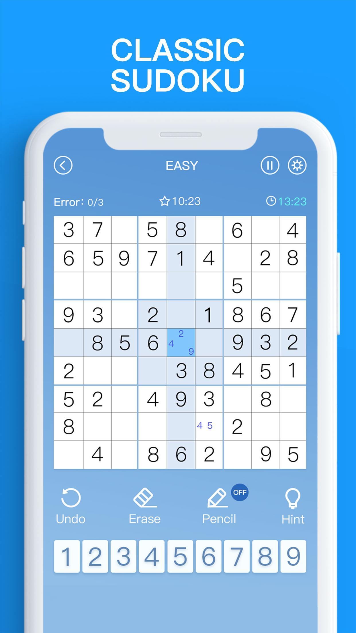 Sudoku - Free Classic Puzzles游戏截图