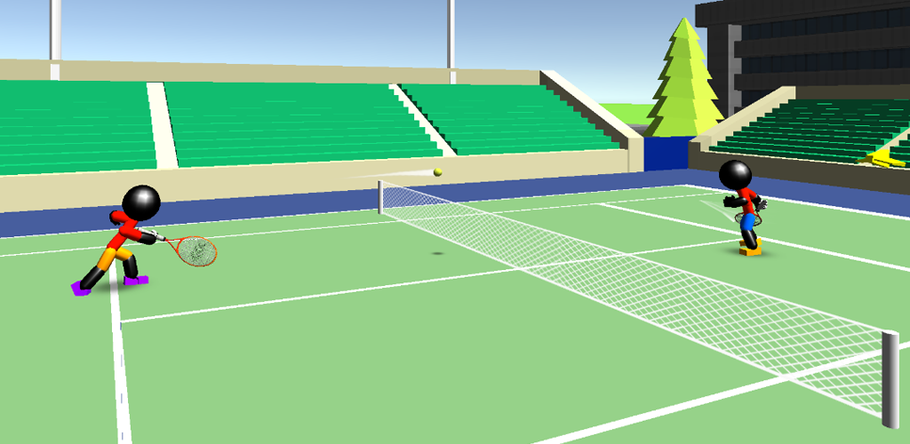 火柴人3D网球游戏截图