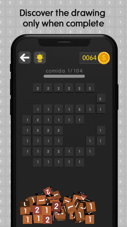 着色像素 8x8：3D 立方体游戏截图