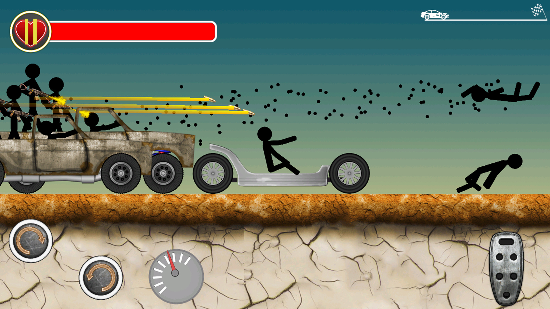 火柴人飙车游戏截图