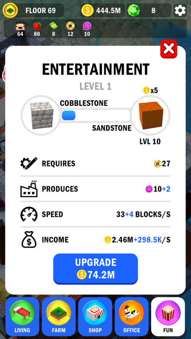 Tower Craft - Idle Block Build游戏截图