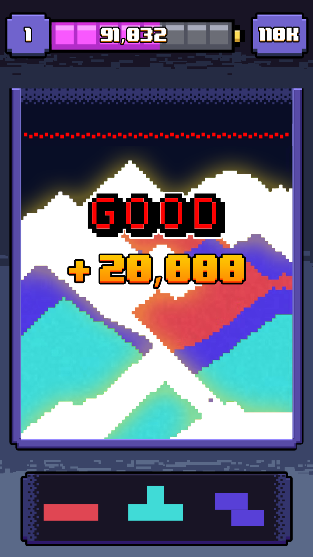 流沙俄罗斯方块游戏截图