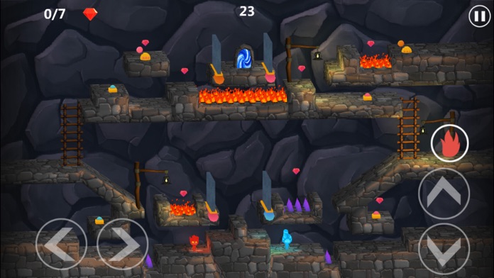 森林冰火人3D版-同桌游戏游戏截图