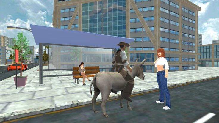 Flying Donkey Taxi Transport游戏截图